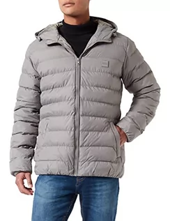 Kurtki męskie - Urban Classics Męska kurtka Basic Bubble Jacket, asfaltowy, L - grafika 1