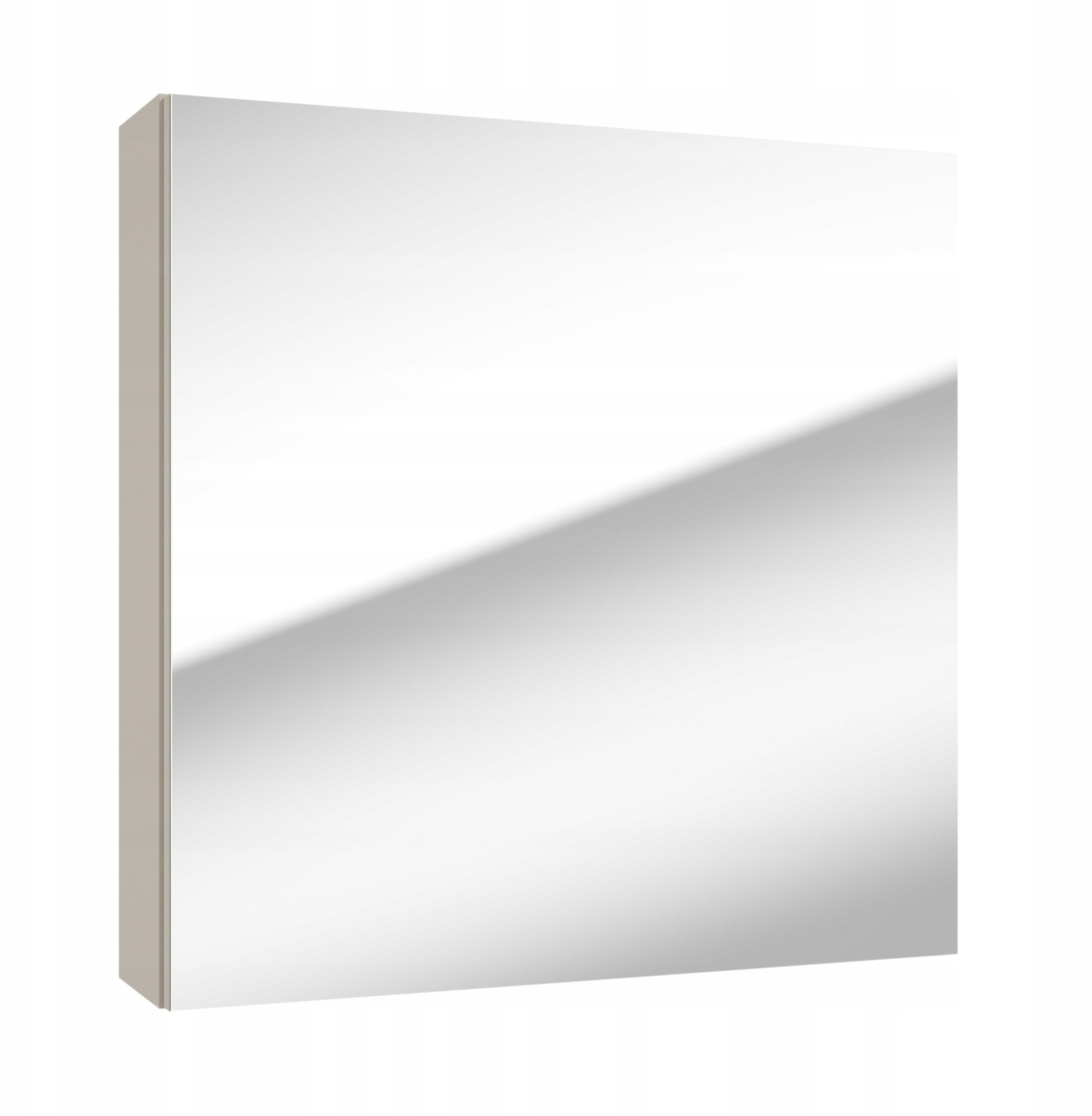 Deftrans Szafka łazienkowa z lustrem wisząca funkcjonalna kaszmir 60x60 cm Pinia