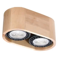 Lampy sufitowe - Drewniany podwójny plafon - 21X S181 B4-R44 - miniaturka - grafika 1