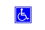 Akcesoria do pakowania - Znak Ewakuacyjny 100X100 Inwalida Naklejka /8820A - miniaturka - grafika 1