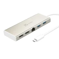 Stacje dokujące i replikatory portów - j5create JCD381 USB 3.2 Gen 1 (3.1 Gen 1) Type-C Beżowy, Biały - miniaturka - grafika 1