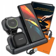 Ładowarki do telefonów - Ładowarka Bezprzewodowa Indukcyjna Szybka do Samsung 3w1 Samsung Watch/Buds - miniaturka - grafika 1