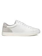 Trampki męskie - Geox Skórzane sneakersy "Avola" w kolorze biało-szarym - miniaturka - grafika 1