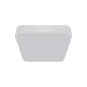 Lampy sufitowe - Kwadratowa lampa sufitowa Torem LED 16W biała do jadalni - miniaturka - grafika 1