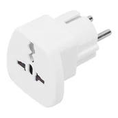 Adaptery i przejściówki - Adapter Przejściówka UK/US - EU Blow Biały - miniaturka - grafika 1
