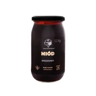 Miód - Miód spadziowy 1,1 kg Pasieka Dziadka Brunona - miniaturka - grafika 1