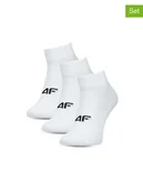 Skarpetki damskie - 4F Skarpety (3 pary) w kolorze białym - miniaturka - grafika 1
