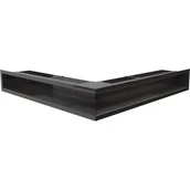 Akcesoria kominkowe - Kratki.pl KRATKA KOMINKOWA LUFT SF NAROŻNA CZARNA 560X560X90 MM LUFT/NS/90/C/SF - miniaturka - grafika 1