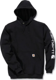 Carhartt Bluza Carhartt Midweight Signature Logo Black - Bluzy męskie - miniaturka - grafika 1