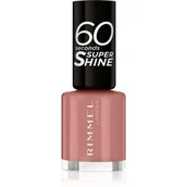 Lakiery do paznokci - Lakier do paznokci Rimmel London 60 Seconds Super Shine 230 Mauve To The Music 8 ml (3616301265207) - miniaturka - grafika 1
