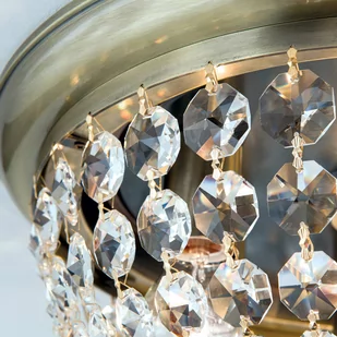 Lampa sufitowa Plafond patyna/przezroczysta, Ø47cm - Lampy sufitowe - miniaturka - grafika 3