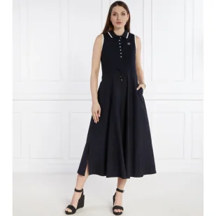 Tommy Hilfiger Sukienka SMD TIP LYCLL MIDI POLO DRS NS - Sukienki - miniaturka - grafika 1