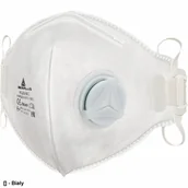 Maseczki ochronne i antywirusowe - M1100VB - OPAKOWANIE 10 PÓŁMASEK JEDNORAZOWYCH FFP1 Z ZAWOREM - SKŁADANE PIONOWO - Regulowany - miniaturka - grafika 1