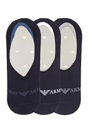 Skarpetki męskie - Emporio Armani Męskie skarpety na co dzień, 3-pak, Morski/Morski/Morski, Large - miniaturka - grafika 1
