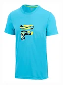 Koszulki sportowe męskie - Koszulka męska Fila  T-Shirt Caleb Scuba Blue L - miniaturka - grafika 1