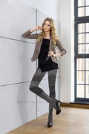 Rajstopy - RAJSTOPY MONA DOVRE 04 250 (kolor czarny - szary, rozmiar 3) - miniaturka - grafika 1