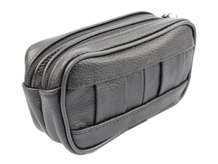 Saszetka Męska Skórzana Mała MAGRE (PL) PIOTR II Skóra Naturalna 17 x 10 x 7,5 [cm] - Nerki - miniaturka - grafika 4