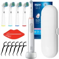 Szczoteczki do zębów - Szczoteczka Oral-B Pro 3 3000 Sensitive Clean Biała + 4 zam. precision + etui - miniaturka - grafika 1