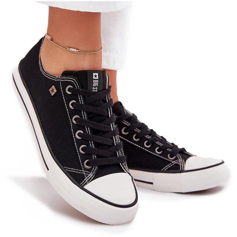 Trampki Damskie Niskie Big Star DD274A236 Czarne-37