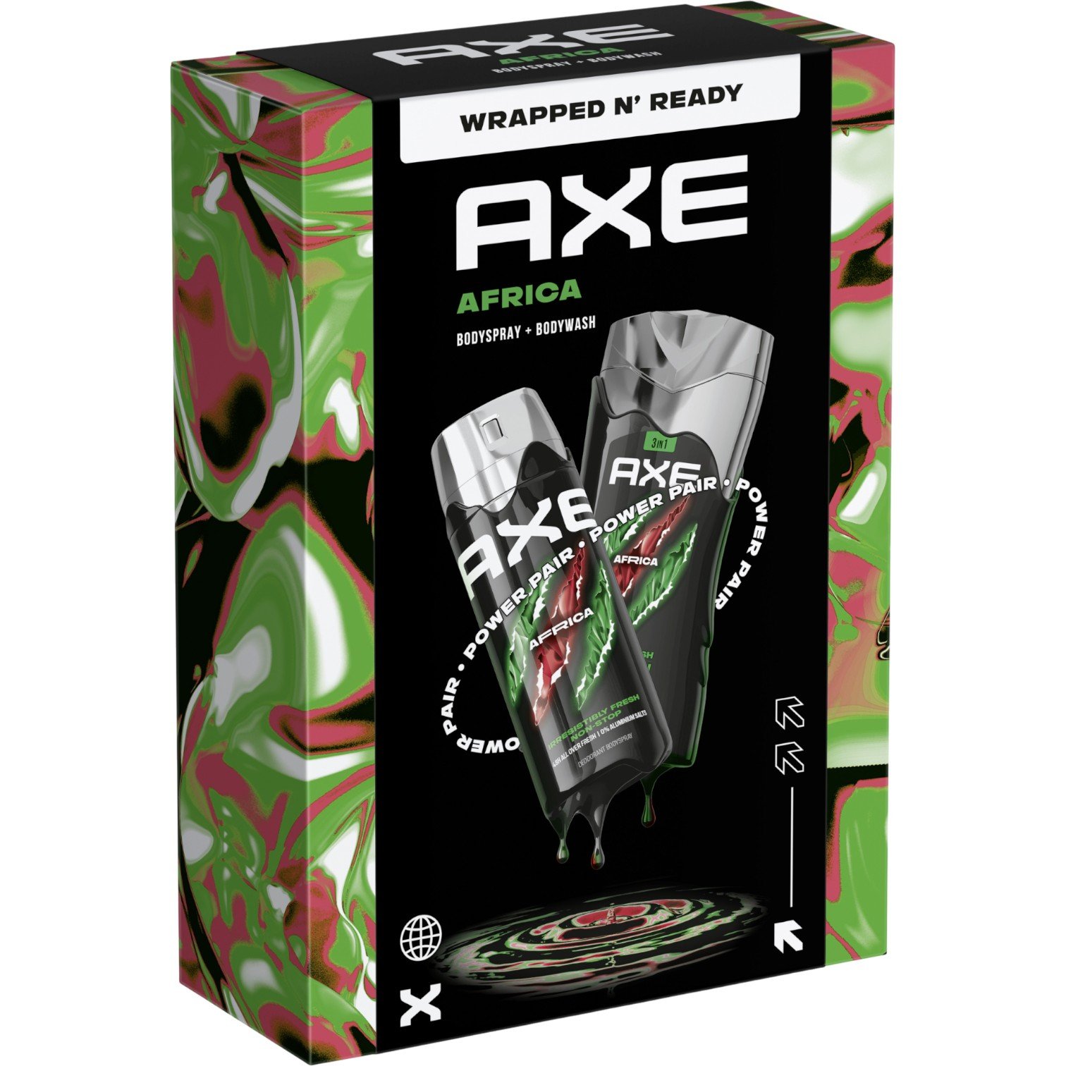 Axe Zestaw Africa: Body spray 150 ml + Żel pod prysznic 250 ml
