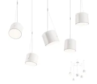 Lampy sufitowe - Redo 01-1827 - Żyrandol na lince DODO 5xE27/15W/230V biały - miniaturka - grafika 1