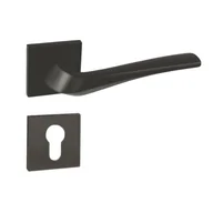 Klamki - DOMINO Klamka ADEL-QR slim czarna PZ - miniaturka - grafika 1