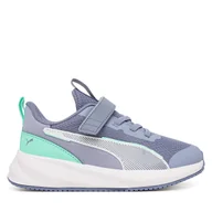 Buty dla chłopców - Sneakersy Puma Flyer 3 AC + PS 401527 11 Niebieski - miniaturka - grafika 1