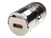 Ładowarki samochodowe - WAYME Ładowarka 12/24V, USB-C PD 45W, nano, z pierścieniem - miniaturka - grafika 1