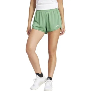 adidas Damskie szorty Pacer Essentials Knit High Rise S, 7,6 cm czarne, Czarny, S - Spodenki damskie - miniaturka - grafika 1