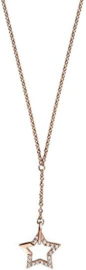Esprit Woman Necklace Star Rose Gold-Plated Silver 925 Cubic Zirconia