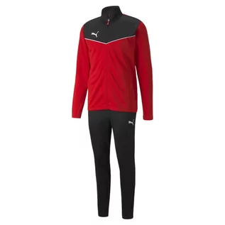 Spodnie sportowe męskie - Dres Puma Individual Rise, Czerwony, Mężczyźni - grafika 1