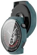Akcesoria do smartwatchy - Bizon Etui ze szkłem do zegarka Case+Glass Watch do Huawei Watch GT5 Pro 46 mm zielone - miniaturka - grafika 1
