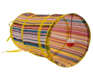 Duvo+ DUVO+ Tunel dla Kota z Piłką z Dzwoneczkiem 55cm OF-A-VAT017170 - Zabawki dla kotów - miniaturka - grafika 1