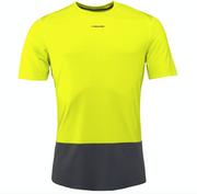 Koszulki sportowe męskie - T-shirt HEAD VISION TECH Yellow Anthracite 2018 - S - miniaturka - grafika 1