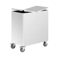 Pojemniki i kosze gastronomiczne - Royal Catering Pojemnik na mąkę z kółkami stal nierdzewna 175 l 70.5 x 40.5 x 79 cm - miniaturka - grafika 1