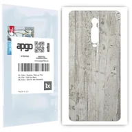 Szkła hartowane na telefon - Folia naklejka skórka strukturalna na TYŁ do Xiaomi Mi 9T Pro -  Beton Srebrne Paski - apgo SKINS - miniaturka - grafika 1