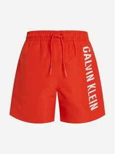 Calvin Klein Swimwear Szorty kąpielowe KV0KV00053 Czerwony Regular Fit - Kąpielówki dla chłopców - miniaturka - grafika 1