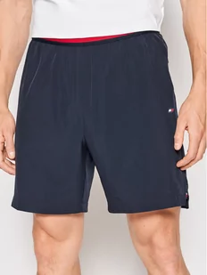 Tommy Hilfiger Szorty sportowe Essential Training MW0MW22881 Granatowy Regular Fit - Spodnie sportowe męskie - miniaturka - grafika 1