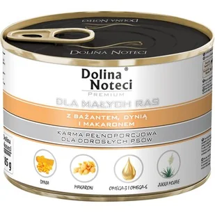 Dolina Noteci Premium Małe Rasy Z Bażantem Dynią I Makaronem 185g - Mokra karma dla psów - miniaturka - grafika 1