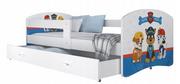 Łóżka dla dzieci i młodzieży - ﻿Łóżko 180x90 szuflada + materac + grafika LUKI - miniaturka - grafika 1