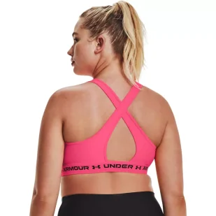 Biustonosz sportowy Under Armour Crossback Mid Bra - Bielizna sportowa damska - miniaturka - grafika 8
