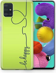 Etui na telefon komórkowy Samsung Galaxy A32 5G Case Cover Bag Bumper Cases TPU, Model: Samsung Galaxy A32 5G, Wybierz wzór: Be Happy Green - Etui i futerały do telefonów - miniaturka - grafika 1