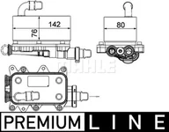 Układ napędowy - akcesoria - Chłodnica oleju, automatyczna przekładnia Mahle CLC 18 000P - miniaturka - grafika 1