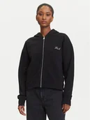 Bluzy damskie - KARL LAGERFELD Bluza A3W20067 Czarny Regular Fit - miniaturka - grafika 1