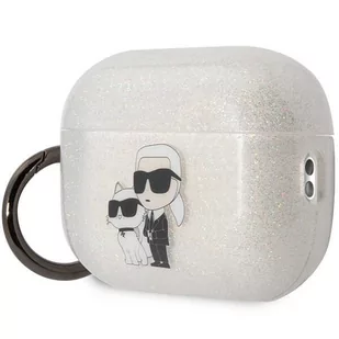 Karl Lagerfeld KLAP2HNKCTGT Airpods Pro 2 cover transparent Gliter Karl&Choupette - Akcesoria do słuchawek - miniaturka - grafika 3