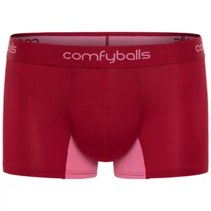 COMFYBALLS Bokserki do biegania REGULAR PERFORMANCE pink red - Bielizna sportowa męska - miniaturka - grafika 1