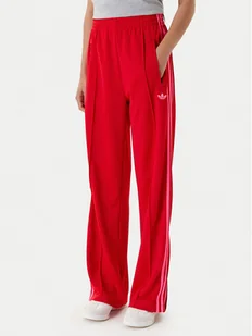 adidas Spodnie dresowe adicolor Classic Firebird JW1225 Czerwony Loose Fit - Spodnie sportowe damskie - miniaturka - grafika 1