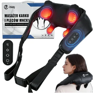 MASAŻER BEZPRZEWODOWY DO SZYI KARKU PLECÓW RAMION PODGRZEWANY SHIATSU ISAJ - Masażery MASAŻER BEZPRZEWODOWY DO SZYI KARKU PLECÓW RAMION PODGRZEWANY SHIATSU ISAJ - Masażery - miniaturka - grafika 1
