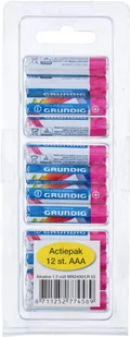 Baterie paluszki alkaliczne AAA LR03 GRUNDIG x12 - Baterie i akcesoria - miniaturka - grafika 1