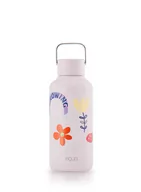 Kuchnie turystyczne - Butelka dziecięca Equa Stainless Steel Timeless 600 ml - flower - miniaturka - grafika 1